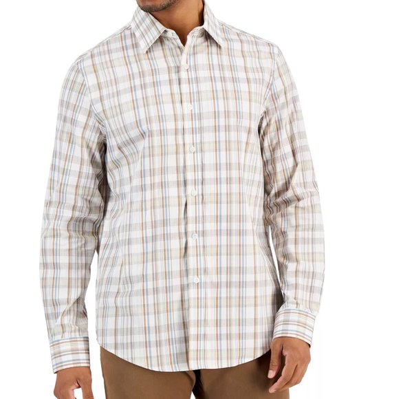 CLUB ROOM Men's Oscar Plaid Shirt Long Sleeve Button Down Dress Shirt NWT $60 - Picture 2 of 3